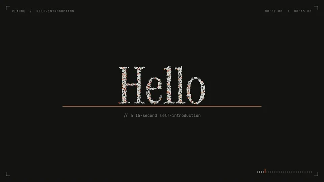 Opus 5.5に、Claudeの紹介動画をモーショングラフィックスで作ってもらいました😃