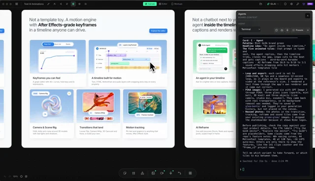 I continue to be f@cked by Claude. It builds not only motion video but now also cool website motion…