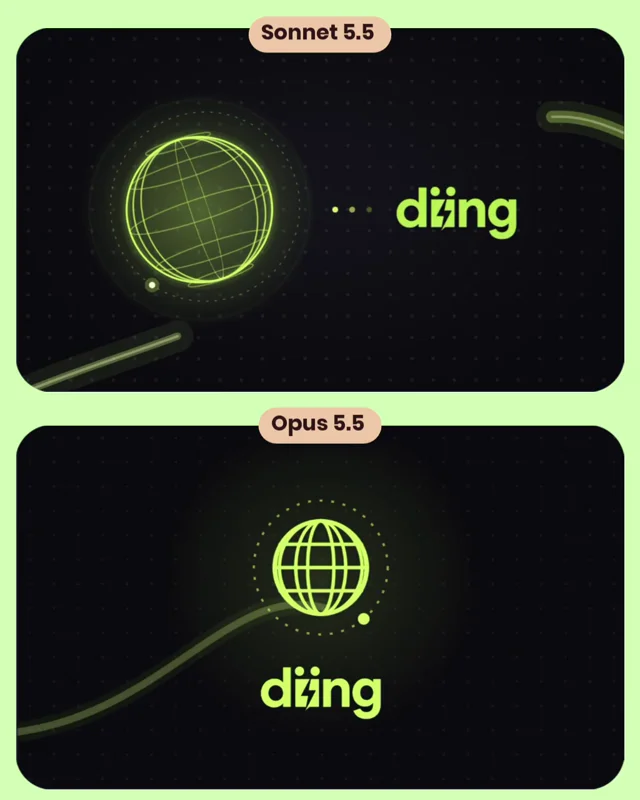 Sonnet 5.5 vs Opus 5.5 animations