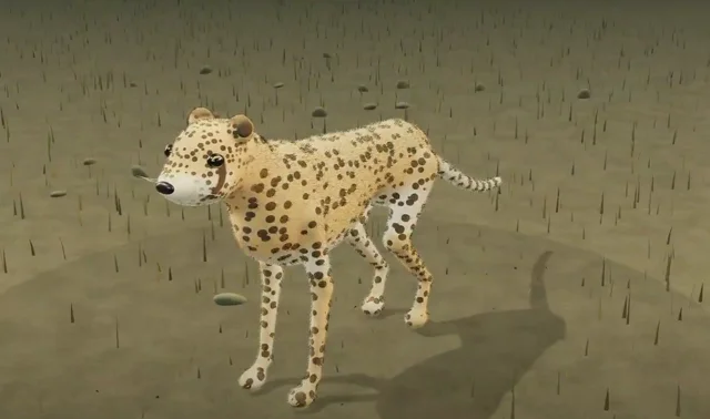 procedural cheetah in @threejs