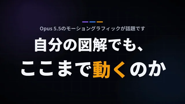 「Opus 5.5なら数分でできる」は本当か。