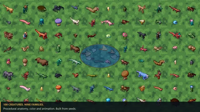 Claude Code built roughly 95% of this procedural pixel creature engine from a single detailed prompt.