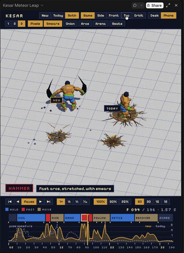 Been trying to up the level of quality in animation in my game prototype, so been getting Claude to…