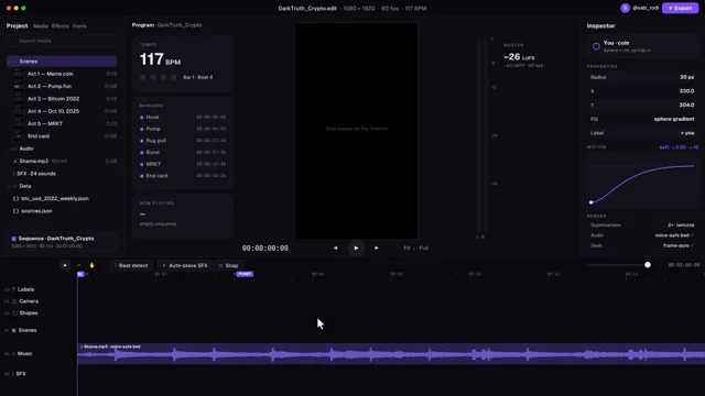 Today I edited the dark truth about crypto with the help of Opus 5.5