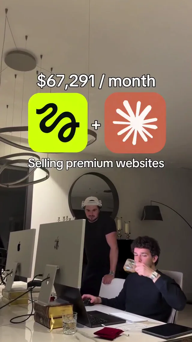 This solo creator makes $67,291/month selling premium websites, without writing code or hiring…