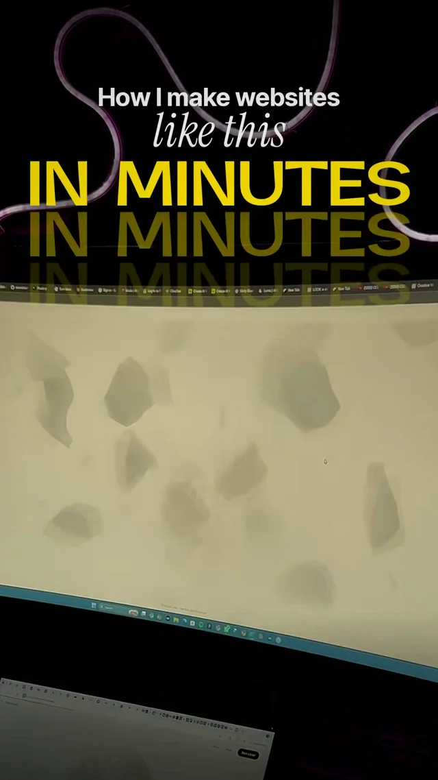 Create animated websites like this in minutes using Claude.