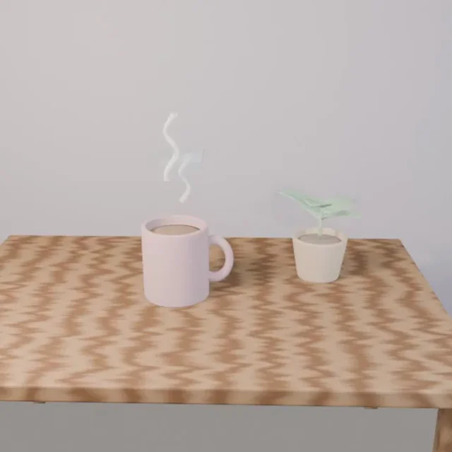 Gave Opus 5.5 one prompt: build a looping claymation desk scene in Blender. Mug with rising steam,…