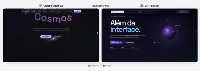 Where Opus 5.5 shines is in dynamic & creative animations: when the user scrolls, the individual…