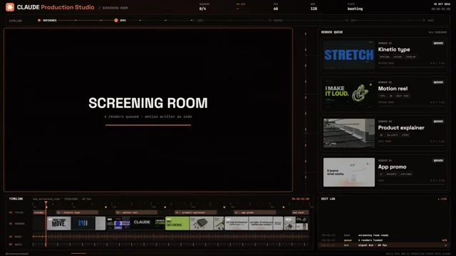 this is what the edit room looks like when motion is written as code