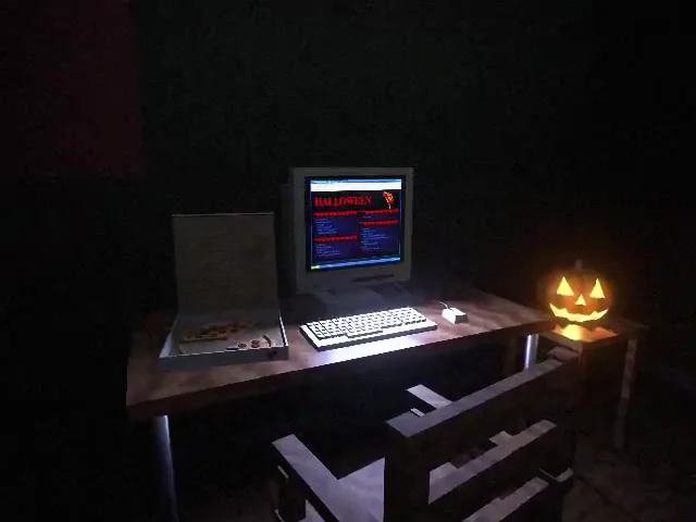 Another spooky claude + blender mcp animation