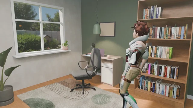 元動画をBlenderKit（Blender専用の3D素材ライブラリ）使って作り直してみました。
