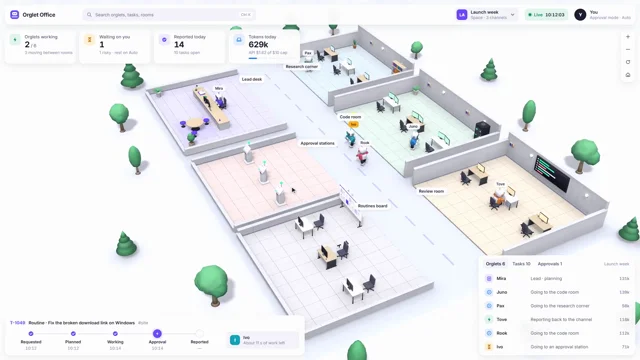 Opus 5.5 built a little 3D office for AI workers, every asset modeled in Blender and running live in…