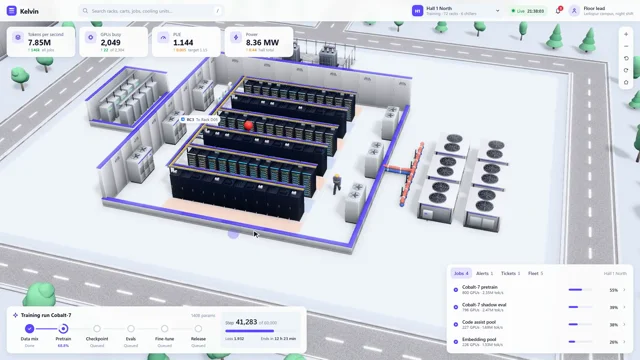 Opus 5.5 built a live AI data center you can play like a strategy game, every rack and robot modeled…