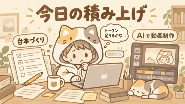 今日の積み上げ🐾